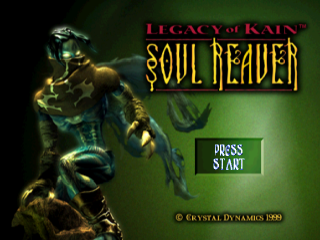 Legacy of Kain Soul Reaver title screen for Playstation